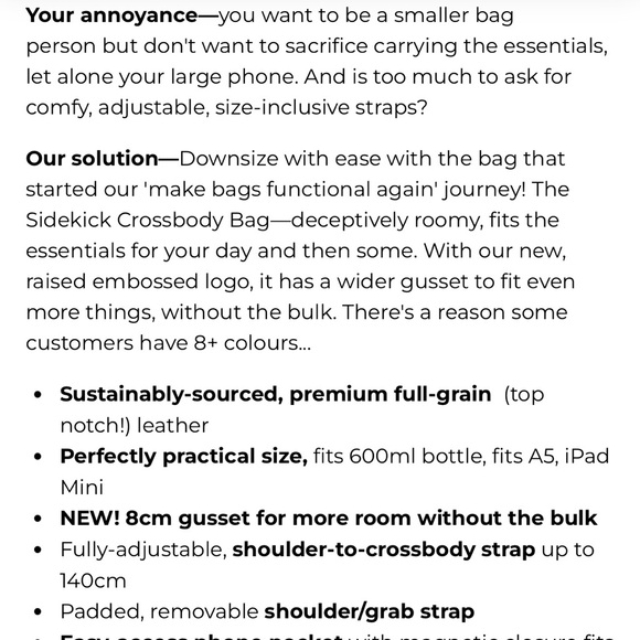 Bon Maxie Sidekick Fuchsia Crossbody Bag - Picture 10 of 11